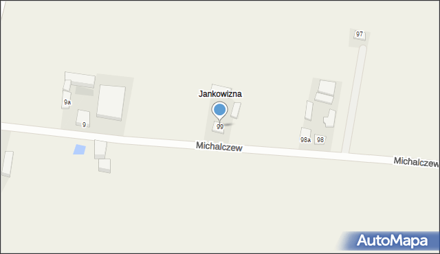 Michalczew, Michalczew, 99, mapa Michalczew