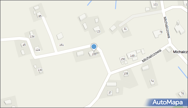 Michalczowa, Michalczowa, 100, mapa Michalczowa