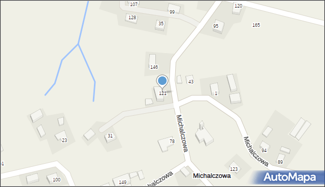 Michalczowa, Michalczowa, 121, mapa Michalczowa