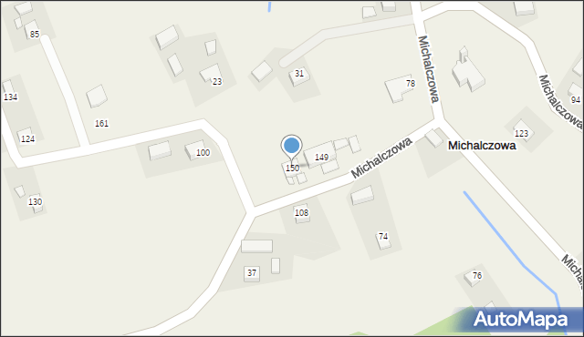 Michalczowa, Michalczowa, 150, mapa Michalczowa