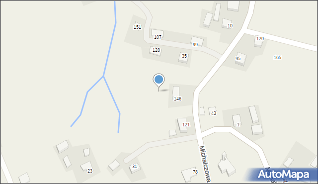 Michalczowa, Michalczowa, 166, mapa Michalczowa