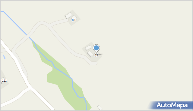 Michalczowa, Michalczowa, 28, mapa Michalczowa