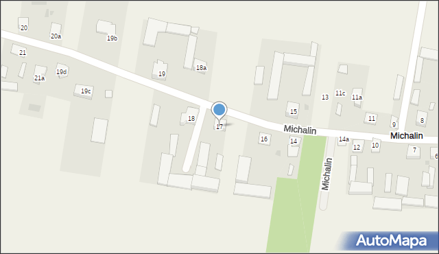 Michalin, Michalin, 17, mapa Michalin