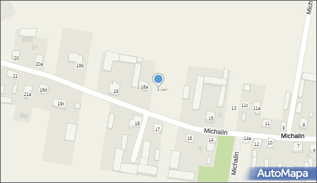 Michalin, Michalin, 17a, mapa Michalin