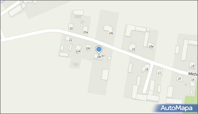 Michalin, Michalin, 19c, mapa Michalin
