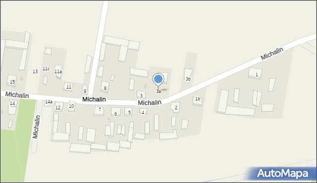 Michalin, Michalin, 3a, mapa Michalin