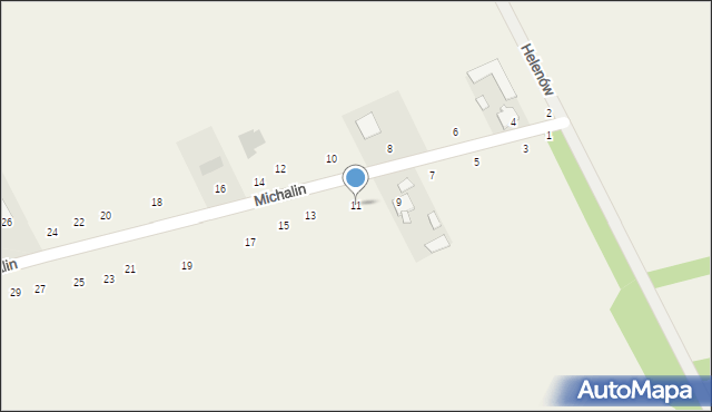 Michalin, Michalin, 11, mapa Michalin