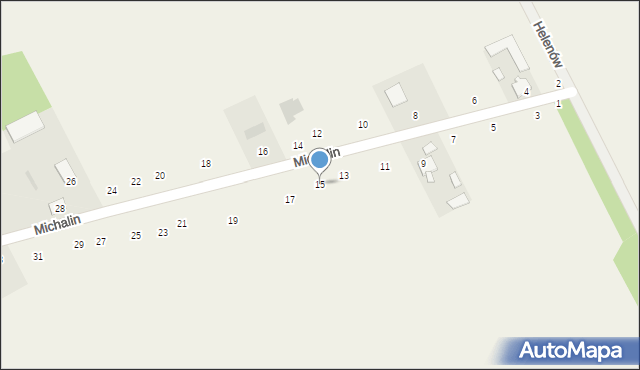 Michalin, Michalin, 15, mapa Michalin