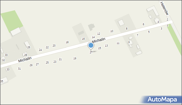 Michalin, Michalin, 17, mapa Michalin