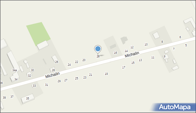Michalin, Michalin, 18, mapa Michalin