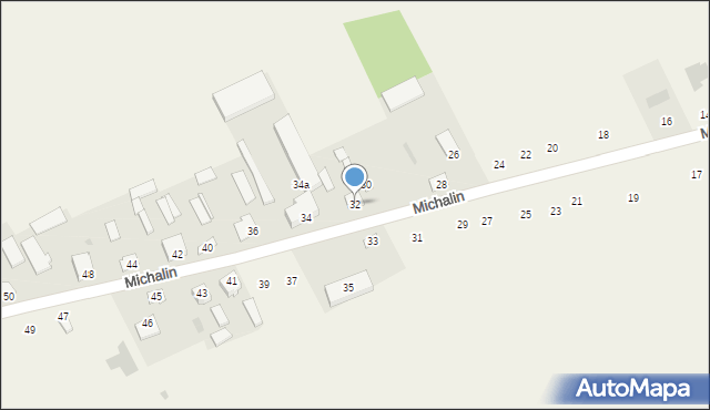 Michalin, Michalin, 32, mapa Michalin