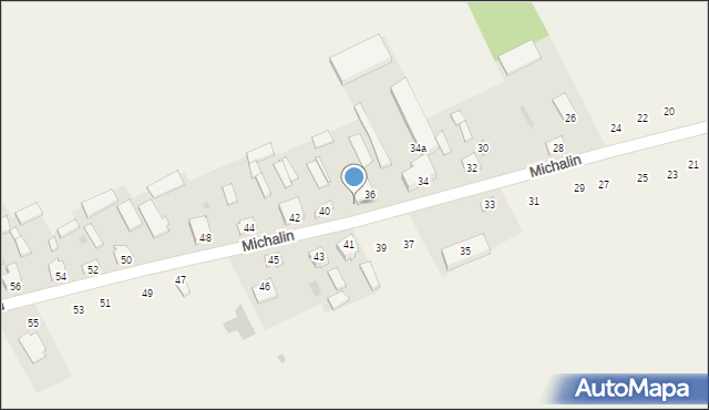 Michalin, Michalin, 38, mapa Michalin