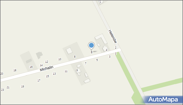 Michalin, Michalin, 6, mapa Michalin