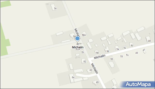 Michalin, Michalin, 60, mapa Michalin