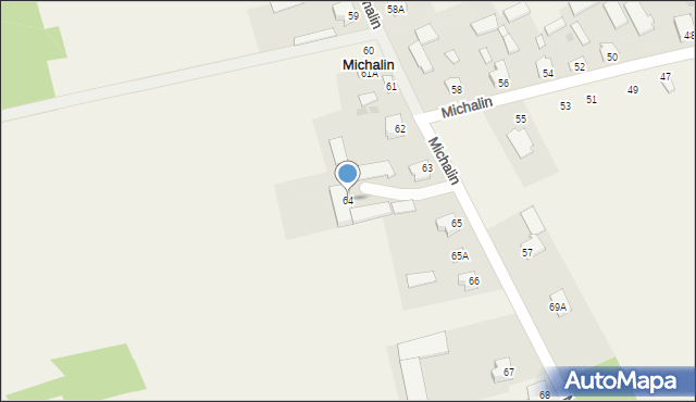 Michalin, Michalin, 64, mapa Michalin
