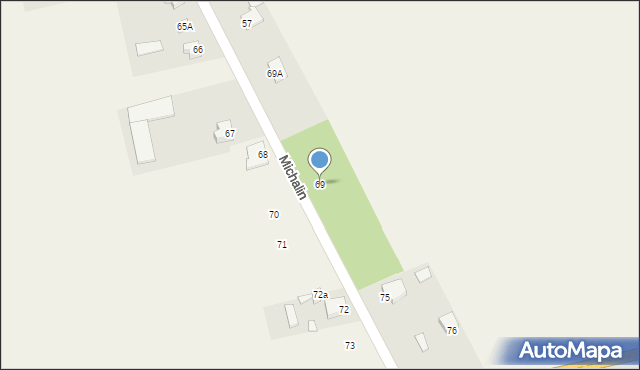 Michalin, Michalin, 69, mapa Michalin