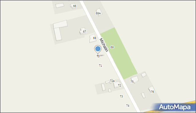 Michalin, Michalin, 70, mapa Michalin
