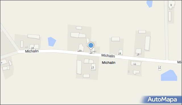 Michalin, Michalin, 14, mapa Michalin