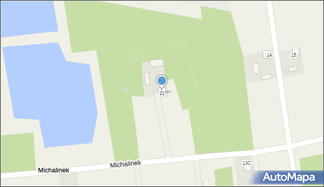 Michalinek, Michalinek, 11, mapa Michalinek