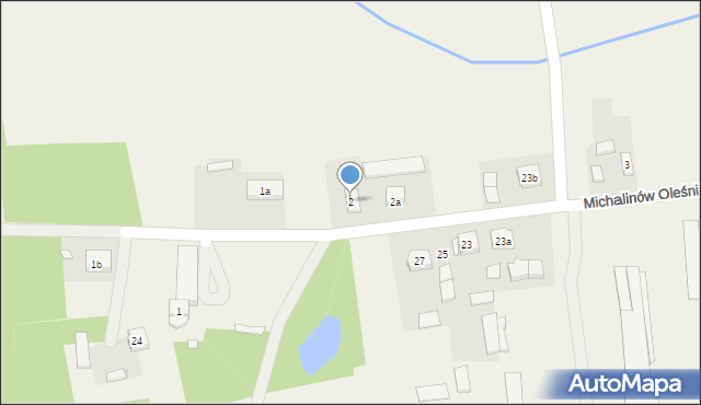 Michalinów Oleśnicki, Michalinów Oleśnicki, 2, mapa Michalinów Oleśnicki