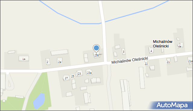 Michalinów Oleśnicki, Michalinów Oleśnicki, 23b, mapa Michalinów Oleśnicki