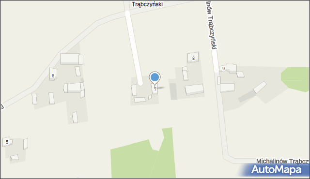 Michalinów Trąbczyński, Michalinów Trąbczyński, 7, mapa Michalinów Trąbczyński
