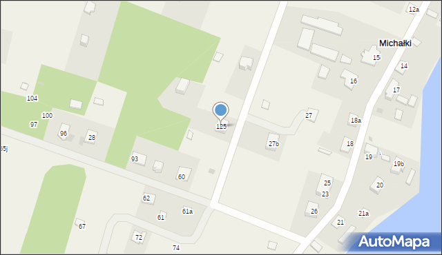Michałki, Michałki, 125, mapa Michałki