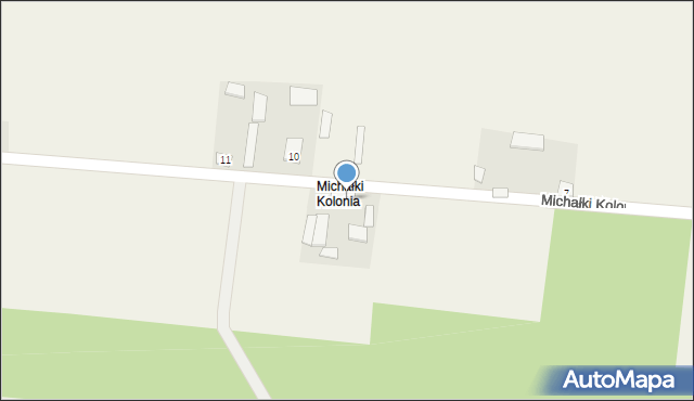 Michałki Kolonia, Michałki Kolonia, 8, mapa Michałki Kolonia