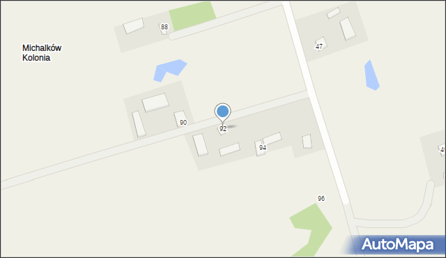 Michalków, Michalków, 92, mapa Michalków