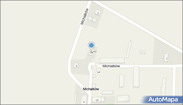 Michałków, Michałków, 3a, mapa Michałków