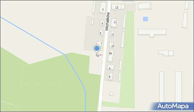 Michałków, Michałków, 7A, mapa Michałków