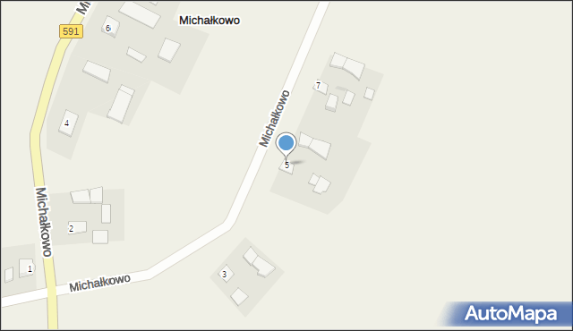 Michałkowo, Michałkowo, 5, mapa Michałkowo
