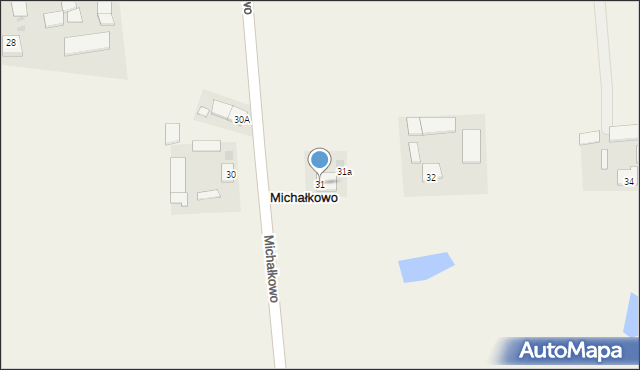Michałkowo, Michałkowo, 31, mapa Michałkowo