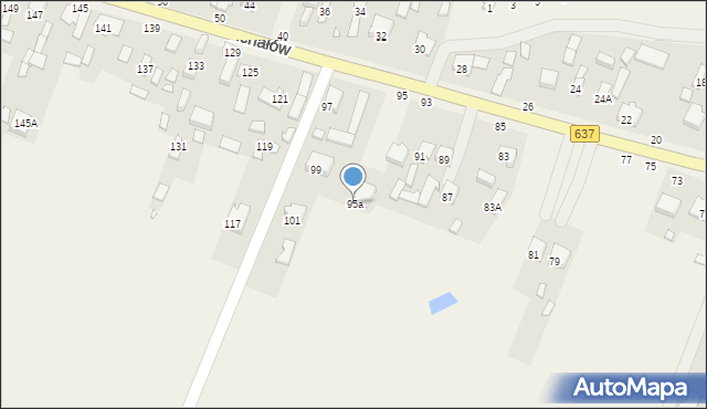 Michałów, Michałów, 95a, mapa Michałów