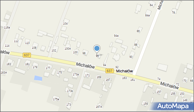 Michałów, Michałów, 96, mapa Michałów