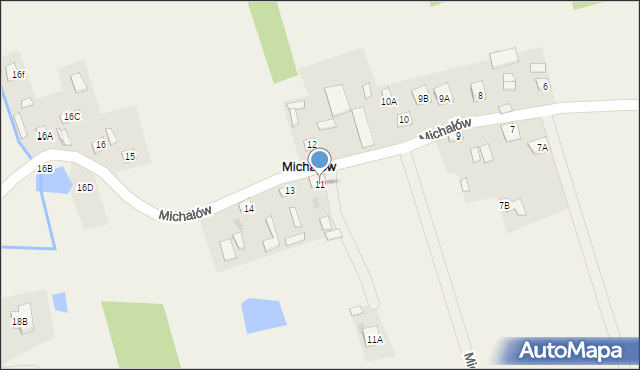 Michałów, Michałów, 11, mapa Michałów