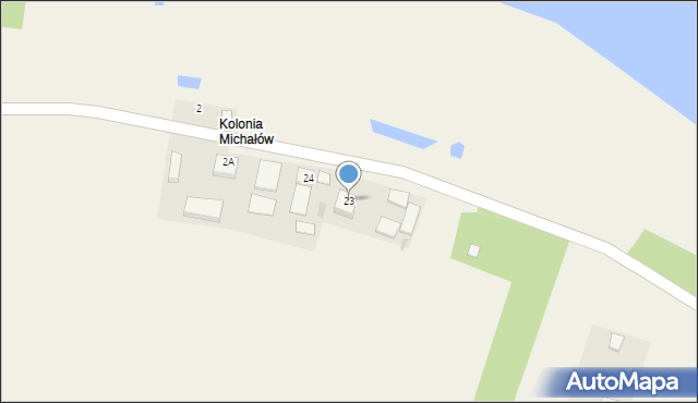 Michałów, Michałów, 23, mapa Michałów