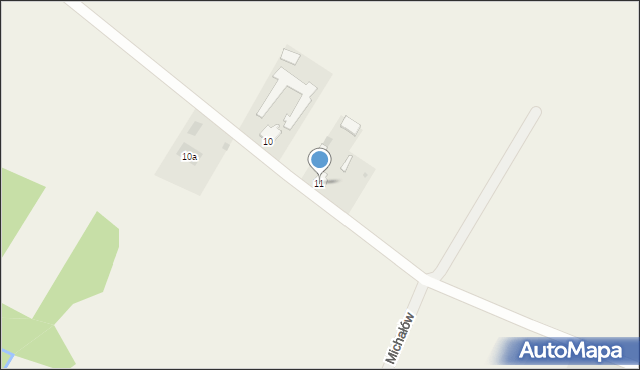 Michałów, Michałów, 11, mapa Michałów