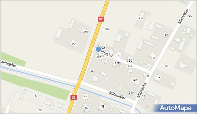 Michałów, Michałów, 32h, mapa Michałów