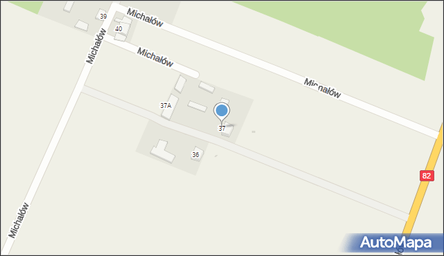 Michałów, Michałów, 37, mapa Michałów