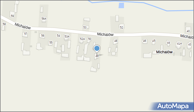 Michalów, Michalów, 49, mapa Michalów