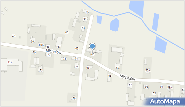 Michalów, Michalów, 60a, mapa Michalów