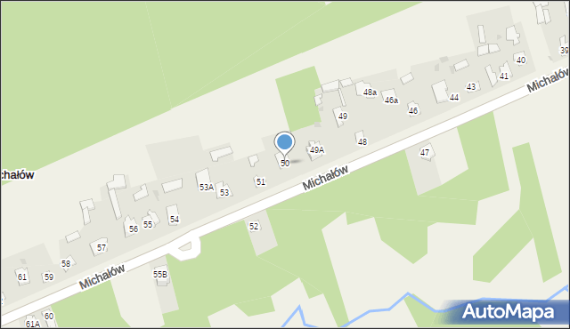 Michałów, Michałów, 50, mapa Michałów