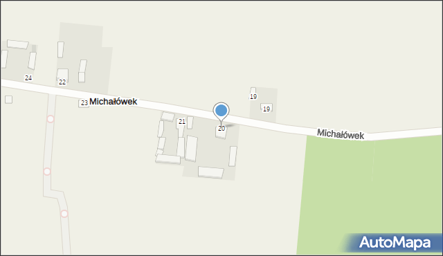 Michałów, Michałów, 20, mapa Michałów