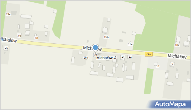 Michałów, Michałów, 16, mapa Michałów
