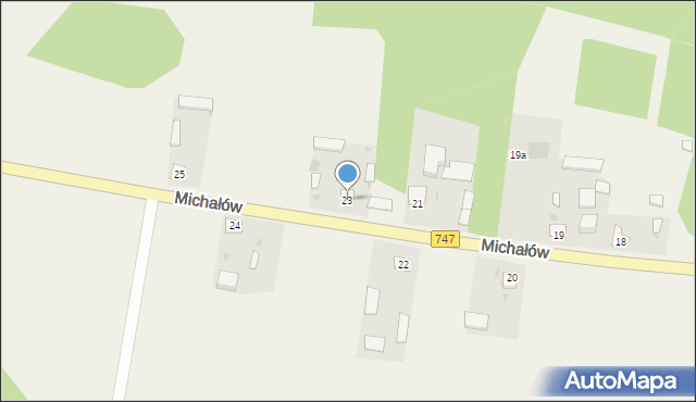 Michałów, Michałów, 23, mapa Michałów