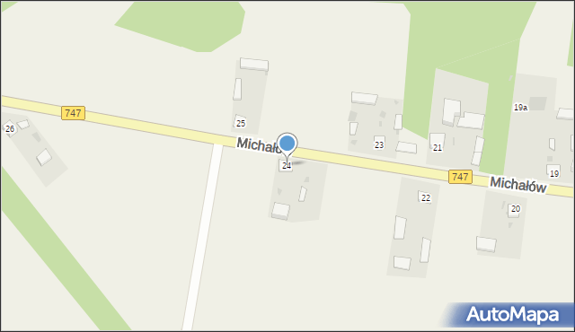 Michałów, Michałów, 24, mapa Michałów