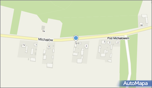 Michałów, Michałów, 5, mapa Michałów
