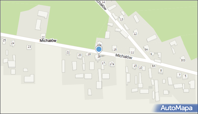 Michałów, Michałów, 18, mapa Michałów