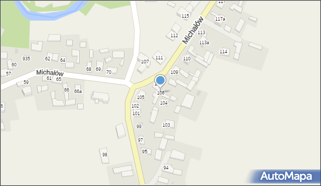 Michałów, Michałów, 106, mapa Michałów